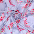 Tiny Pink Violet Floral Flower Digital Printed Fabric - Silk Crepe – cr 0 ta08283p4 110 tiny pink violet floral flower digital printed fabric silk crepe 1