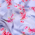 Tiny Pink Violet Floral Flower Digital Printed Fabric - Silk Crepe – cr 0 ta08283p4 110 tiny pink violet floral flower digital printed fabric silk crepe 3