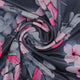 Pink Orchid Flower With Grey Background Digital Printed Fabric - Silk Crepe – cr 0 ta08291p 110 pink orchid flower with grey background digital printed fabric silk crepe 1