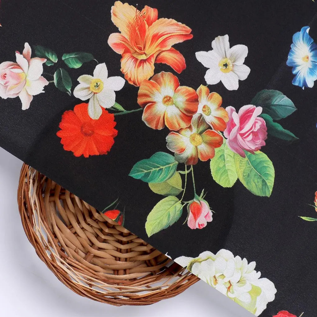 Liberty Small Floral Flower Digital Printed Fabric - Crepe – cr 0 ta08307 110 liberty small floral flower digital printed fabric crepe 2