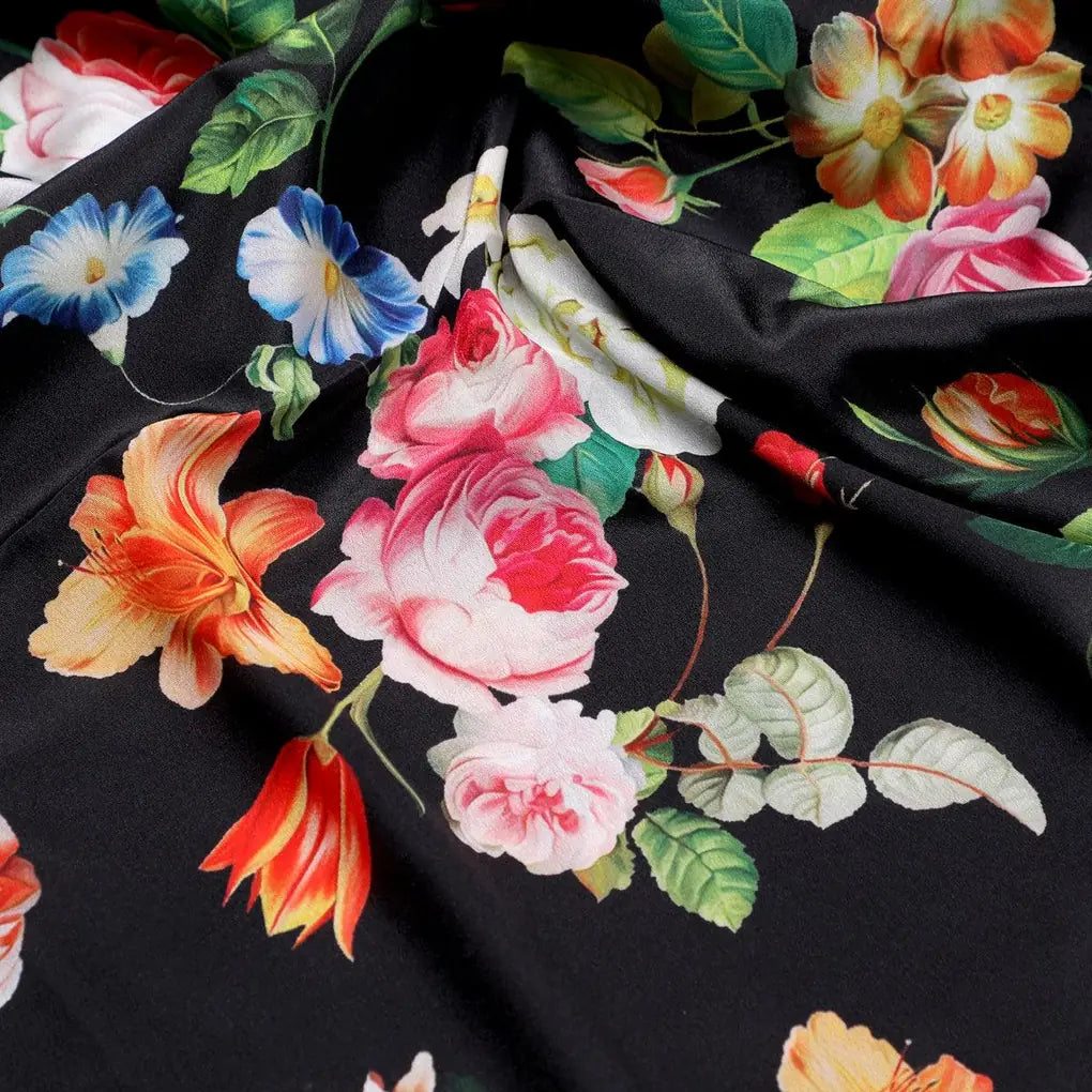 Liberty Small Floral Flower Digital Printed Fabric - Crepe – cr 0 ta08307 110 liberty small floral flower digital printed fabric crepe 3