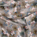 Oil Painted Cool Tiny Magnolia Digital Printed Fabric - Crepe – cr 0 ta08309 110 oil painted cool tiny magnolia digital printed fabric crepe 3
