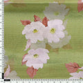 Lovely White Rose Digital Printed Fabric - Crepe – cr 0 ta08334p4 110 lovely white rose digital printed fabric crepe 4