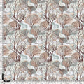 Suzani Summer Brown Tree Digital Printed Fabric - Crepe – cr 0 ta08341 110 suzani summer brown tree digital printed fabric crepe 3