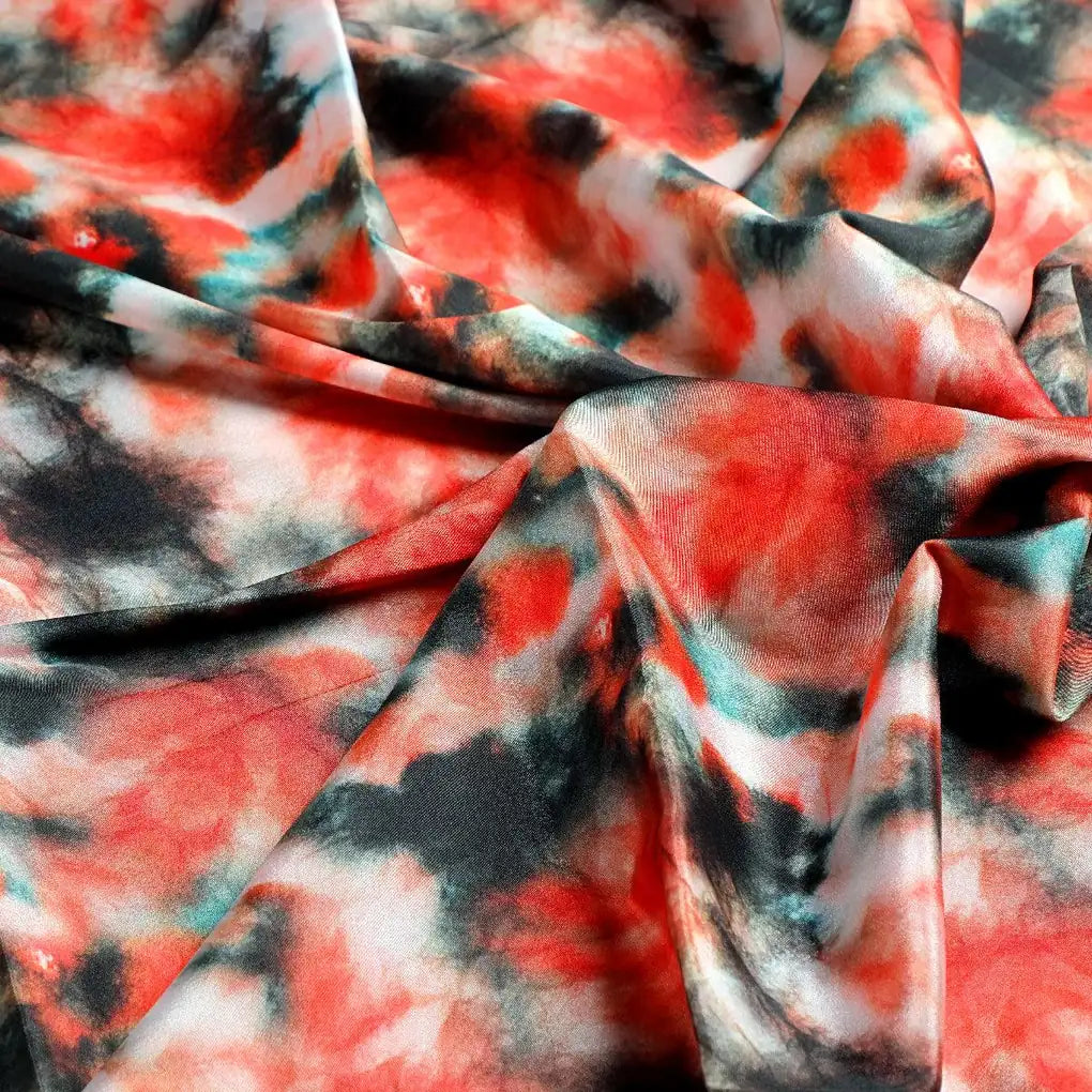 Watercolour Mapal Leafs Flower Digital Printed Fabric - Crepe – cr 0 ta08367 110 watercolour mapal leafs flower digital printed fabric crepe 3