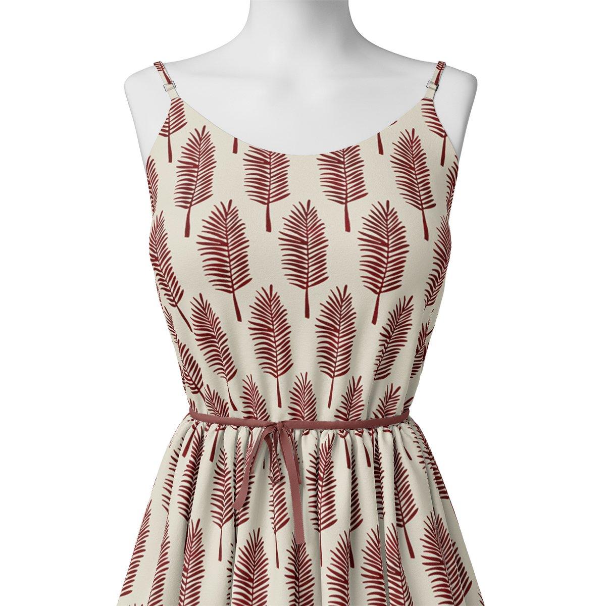 Red Pedate Leafs Digital Printed Fabric - Crepe – cr 0 ta08441 110 red pedate leafs digital printed fabric crepe 2