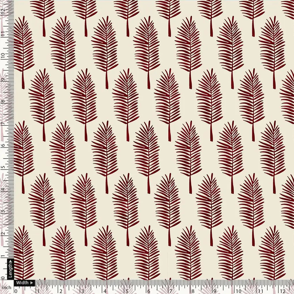 Red Pedate Leafs Digital Printed Fabric - Crepe – cr 0 ta08441 110 red pedate leafs digital printed fabric crepe 4