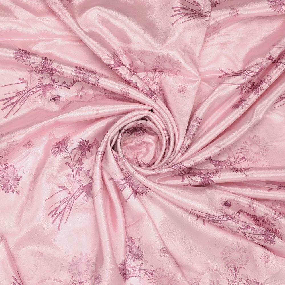 Pinkish Sunflower And Citntz Digital Printed Fabric - Crepe - FAB VOGUE Studio®
