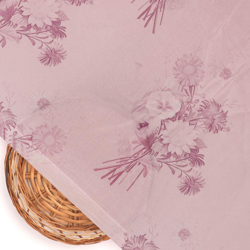 Pinkish Sunflower And Citntz Digital Printed Fabric - Crepe - FAB VOGUE Studio®