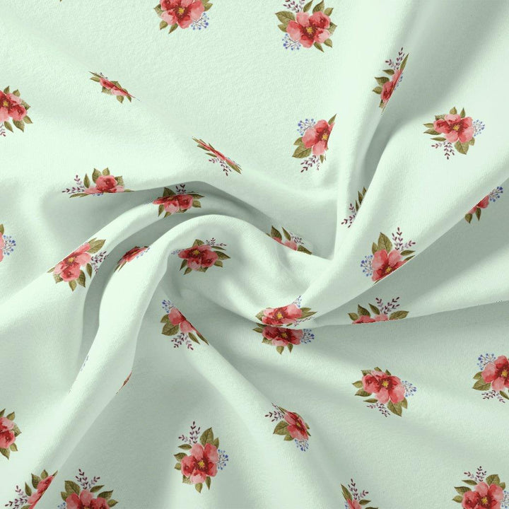 Lovely Tiny Orchid Repeat Digital Printed Fabric - Crepe - FAB VOGUE Studio®