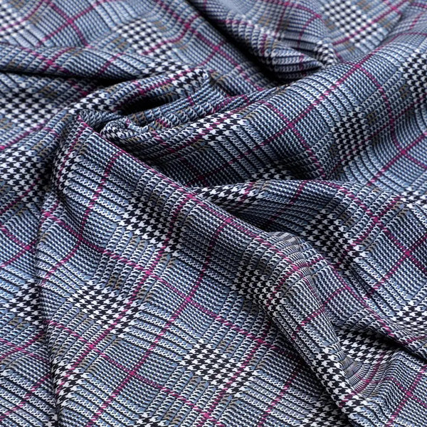Tiny Strips Glen Checks Digital Printed Fabric - Crepe – cr 0 ta08504 110 tiny strips glen checks digital printed fabric crepe 1