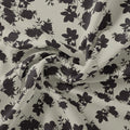 Black Floral Flower Digital Printed Fabric - Crepe – cr 0 ta08505 110 black floral flower digital printed fabric crepe 3