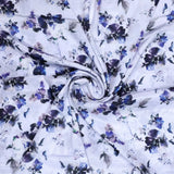 Beautiful Pansy Blue Flower Digital Printed Fabric - Crepe – cr 0 ta08658 110 beautiful pansy blue flower digital printed fabric crepe 1