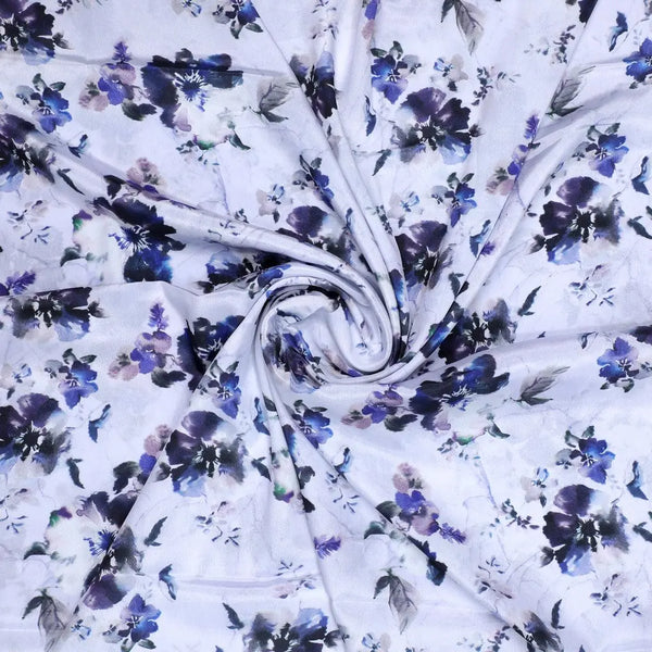 Beautiful Pansy Blue Flower Digital Printed Fabric - Crepe – cr 0 ta08658 110 beautiful pansy blue flower digital printed fabric crepe 1
