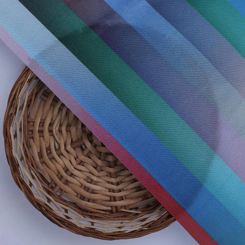 Rainbow Blurry Serpentine Strips Digital Printed Fabric - Crepe – cr 0 ta08671 110 rainbow blurry serpentine strips digital printed fabric crepe 2