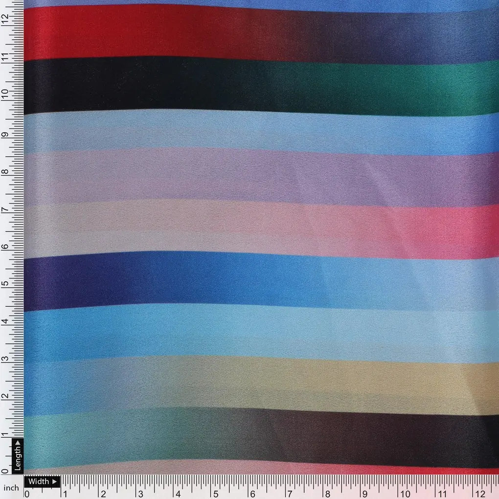 Rainbow Blurry Serpentine Strips Digital Printed Fabric - Crepe – cr 0 ta08671 110 rainbow blurry serpentine strips digital printed fabric crepe 4