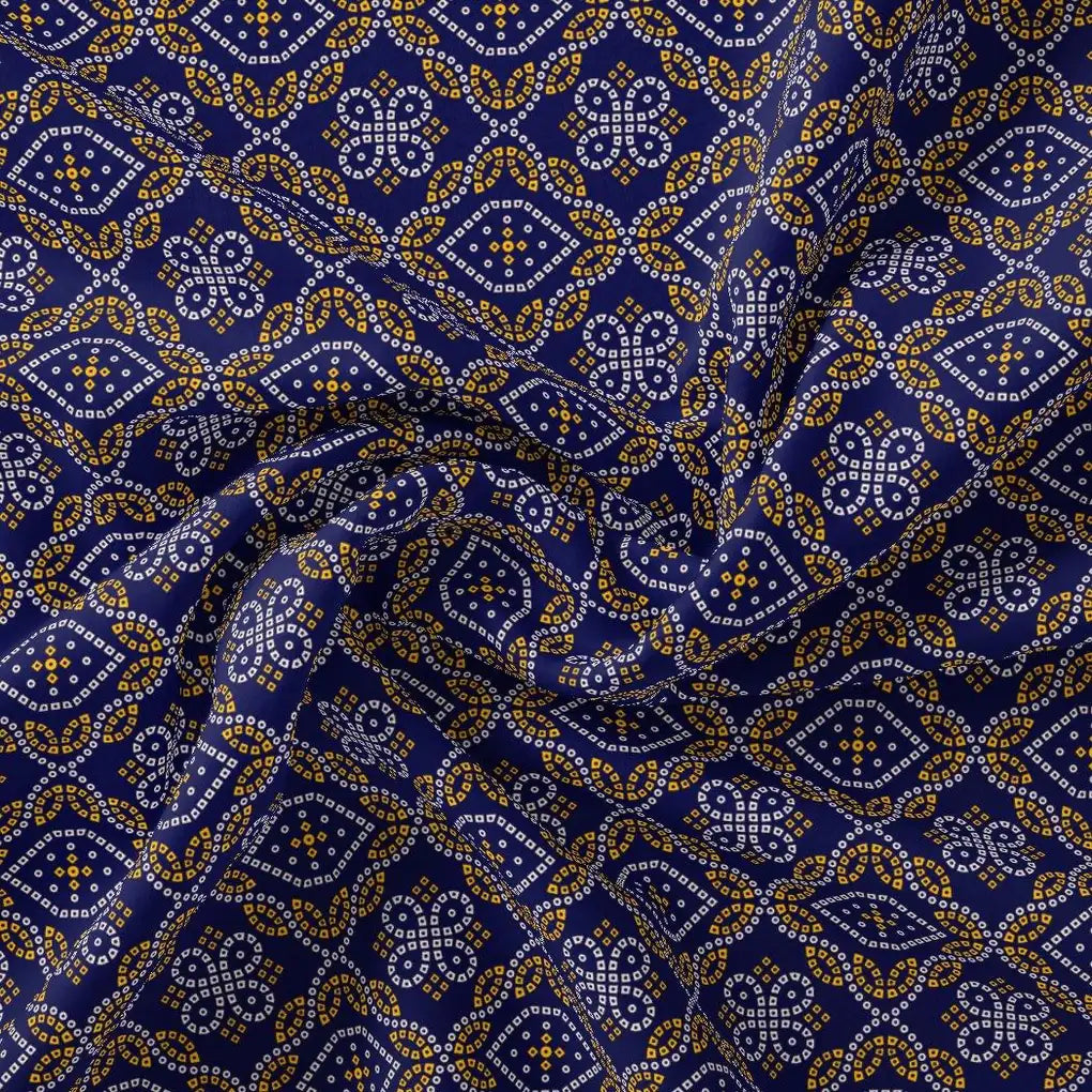 Tiny Yellow And White Doted Digital Printed Fabric - Crepe – cr 0 ta08713p2 110 tiny yellow and white doted digital printed fabric crepe 1