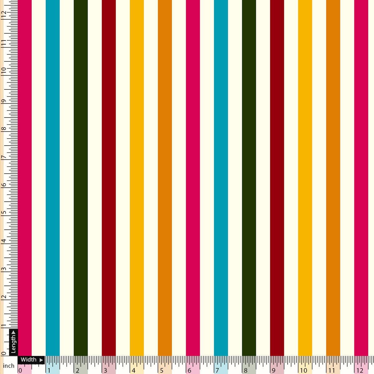 Morden Rainbow Strips Printed Fabric - Crepe – cr 0 ta08736 110 morden rainbow strips printed fabric crepe 4