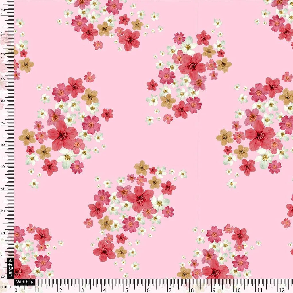 Lovely Pinkish Chintz Flower Digital Printed Fabric - Crepe – cr 0 ta08746p2 110 lovely pinkish chintz flower digital printed fabric crepe 4