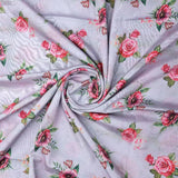 Pink Buttercup Flower Bunch Digital Printed Fabric - Crepe – cr 0 ta08788 110 pink buttercup flower bunch digital printed fabric crepe 1