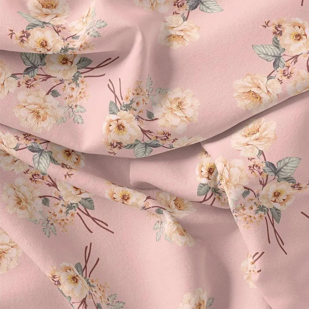 Camellia With Watusi Colour Digital Printed Fabric - Crepe – cr 0 ta08827 110 camellia with watusi colour digital printed fabric crepe 2