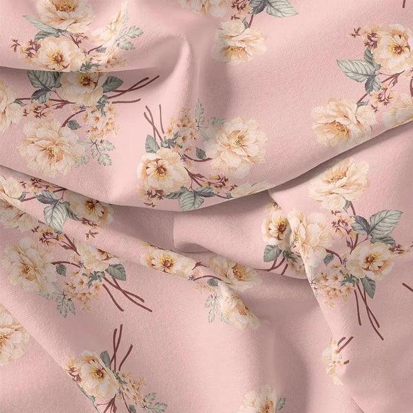 Camellia With Watusi Colour Digital Printed Fabric - Crepe – cr 0 ta08827 110 camellia with watusi colour digital printed fabric crepe 2 - alternate view
