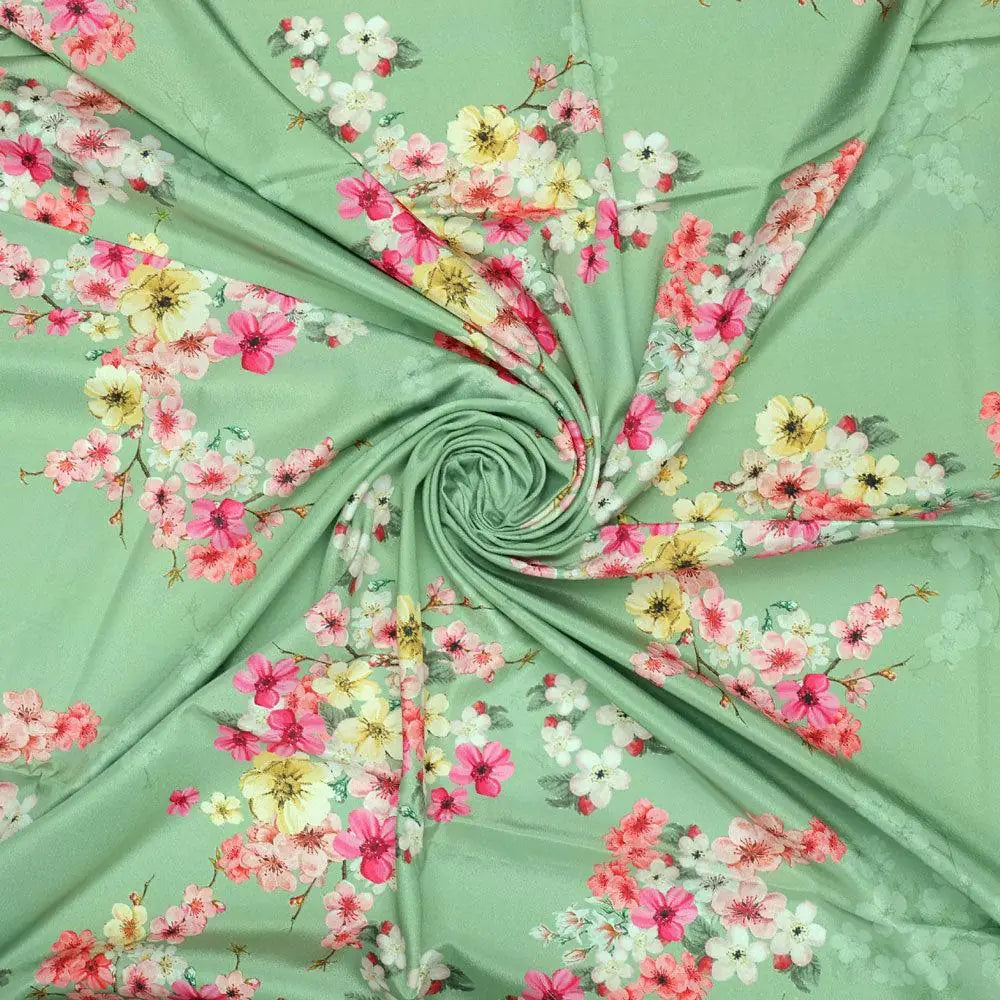Multi Colour Tiny Beautiful Chintz Printed Fabric - Crepe – cr 0 ta08843 110 multi colour tiny beautiful chintz printed fabric crepe 1