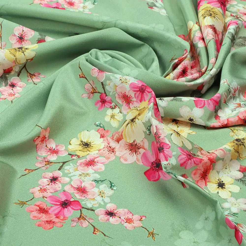 Multi Colour Tiny Beautiful Chintz Printed Fabric - Crepe – cr 0 ta08843 110 multi colour tiny beautiful chintz printed fabric crepe 3
