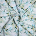 Cosmic Blue Leaves Printed Silk Crepe Fabric Material – cr 0 ta08845 110 cosmic blue leaves printed silk crepe fabric material 1