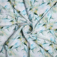 Cosmic Blue Leaves Printed Silk Crepe Fabric Material – cr 0 ta08845 110 cosmic blue leaves printed silk crepe fabric material 1