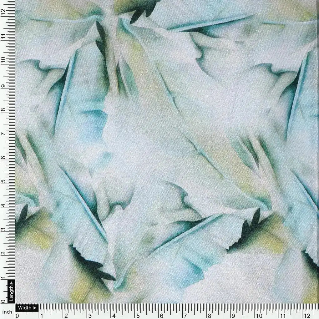 Cosmic Blue Leaves Printed Silk Crepe Fabric Material – cr 0 ta08845 110 cosmic blue leaves printed silk crepe fabric material 4