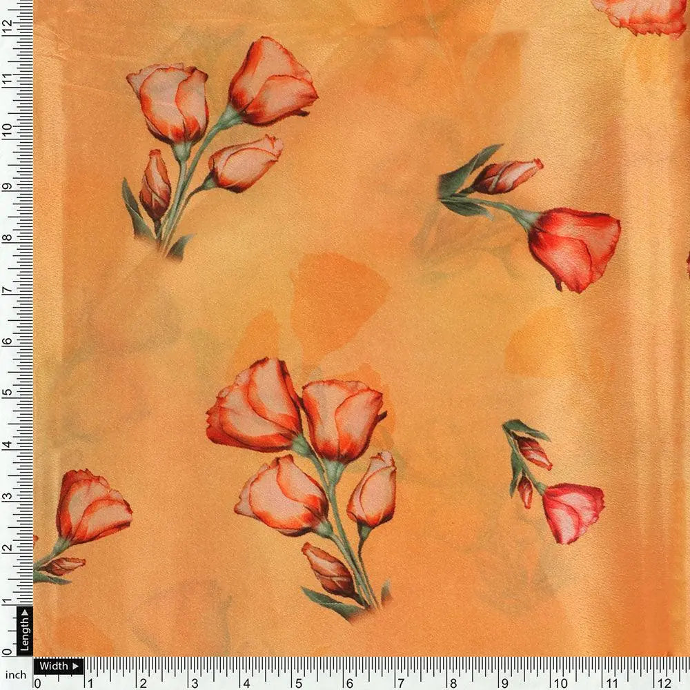 Lovely Decorative Roses Digital Printed Fabric - Crepe – cr 0 ta08869p1 110 lovely decorative roses digital printed fabric crepe 4
