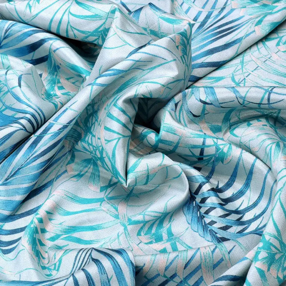 Cape Cod Blue Tropical Printed Silk Crepe Fabric Material – cr 0 ta08896p4 110 cape cod blue tropical printed silk crepe fabric material 3