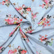 Gray Flower Silk Crepe Printed Fabric – cr 0 ta08966p1 110 gray flower silk crepe printed fabric 1