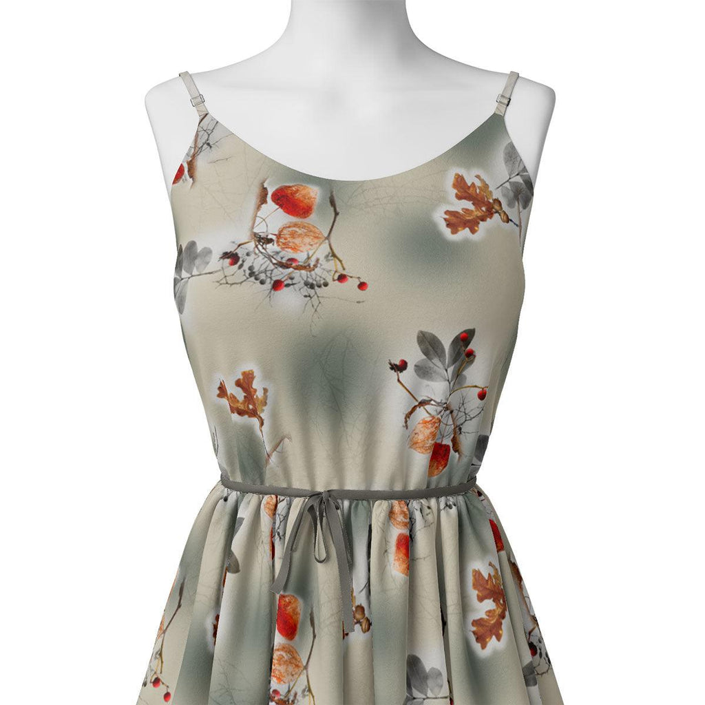 Gray Leaves Silk Crepe Printed Fabric – cr 0 ta08998 110 gray leaves silk crepe printed fabric 2