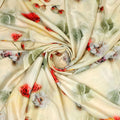 Morden Gradient Colourful Leaves With Roses Digital Printed Fabric - Silk Crepe – cr 0 ta09547c 110 morden gradient colourful leaves with roses digital printed fabric silk crepe 1
