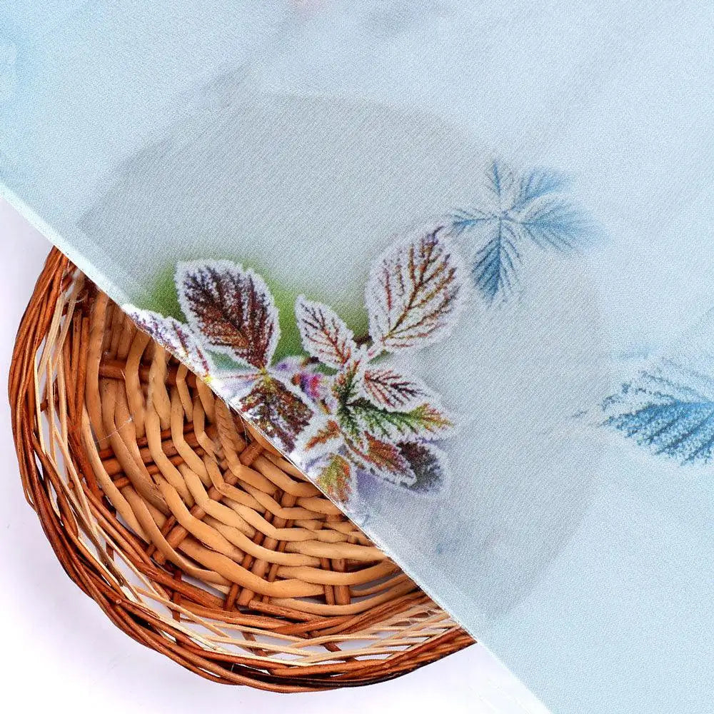 Winter Cool Colour Freezy Leaves Digital Printed Fabric - Silk Crepe – cr 0 ta09559c 110 winter cool colour freezy leaves digital printed fabric silk crepe 2