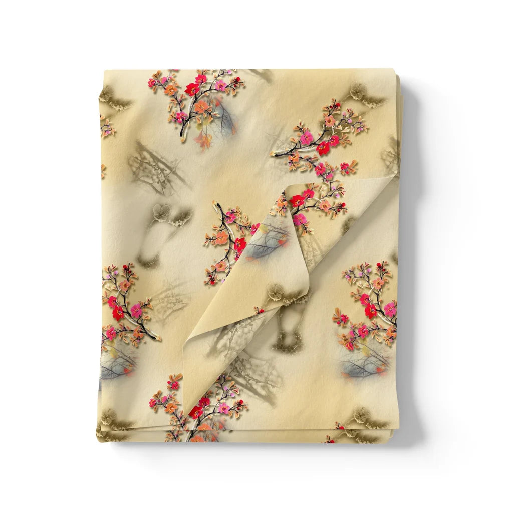 Tiny Colourful Primrose Flower Repeat Digital Printed Fabric - Silk Crepe – cr 0 ta09561c 110 tiny colourful primrose flower repeat digital printed fabric silk crepe 3