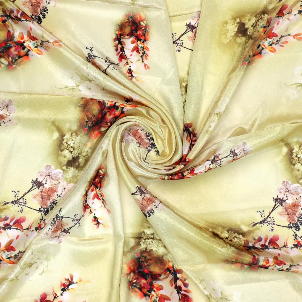 Morden Tiny Leaves With Brass Nail Colour Digital Printed Fabric - Silk Crepe – cr 0 ta09562p1 110 morden tiny leaves with brass nail colour digital printed fabric silk crepe 1