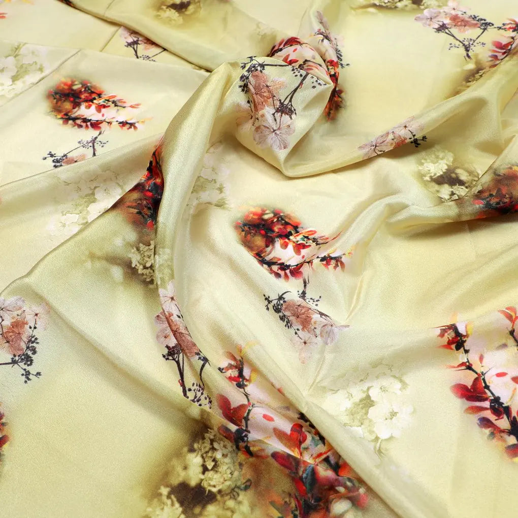 Morden Tiny Leaves With Brass Nail Colour Digital Printed Fabric - Silk Crepe – cr 0 ta09562p1 110 morden tiny leaves with brass nail colour digital printed fabric silk crepe 3