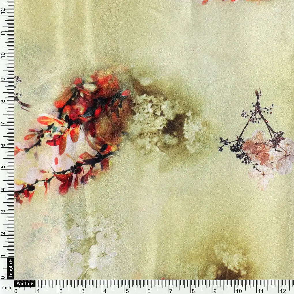 Morden Tiny Leaves With Brass Nail Colour Digital Printed Fabric - Silk Crepe – cr 0 ta09562p1 110 morden tiny leaves with brass nail colour digital printed fabric silk crepe 4