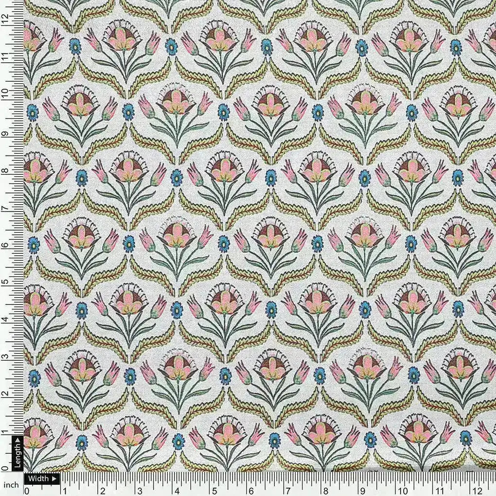 Green Leaves With Flower Digital Printed Fabric – cr 0 ta0957 110 green leaves with flower digital printed fabric 4