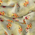 Yellow Roses Of Bunch Repeat Digital Printed Fabric - Silk Crepe – cr 0 ta09570pc 110 yellow roses of bunch repeat digital printed fabric silk crepe 4