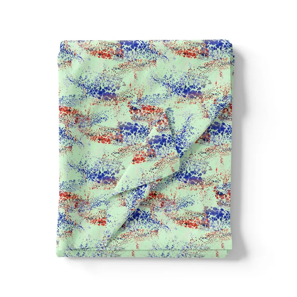 Morden Blue And Red Sprinkle Digital Printed Fabric - Silk Crepe – cr 0 ta09627c 110 morden blue and red sprinkle digital printed fabric silk crepe 3