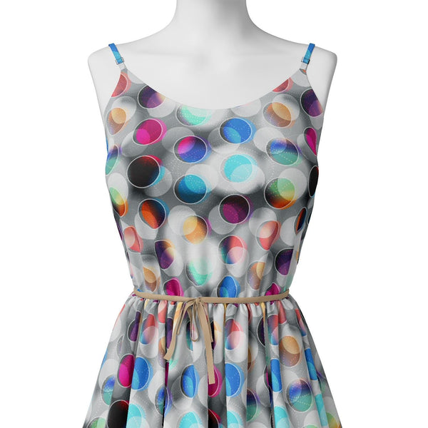Rainbow Circle With Doted Line Bar Digital Printed Fabric - Silk Crepe – cr 0 ta09659a 110 rainbow circle with doted line bar digital printed fabric silk crepe 2 - alternate view