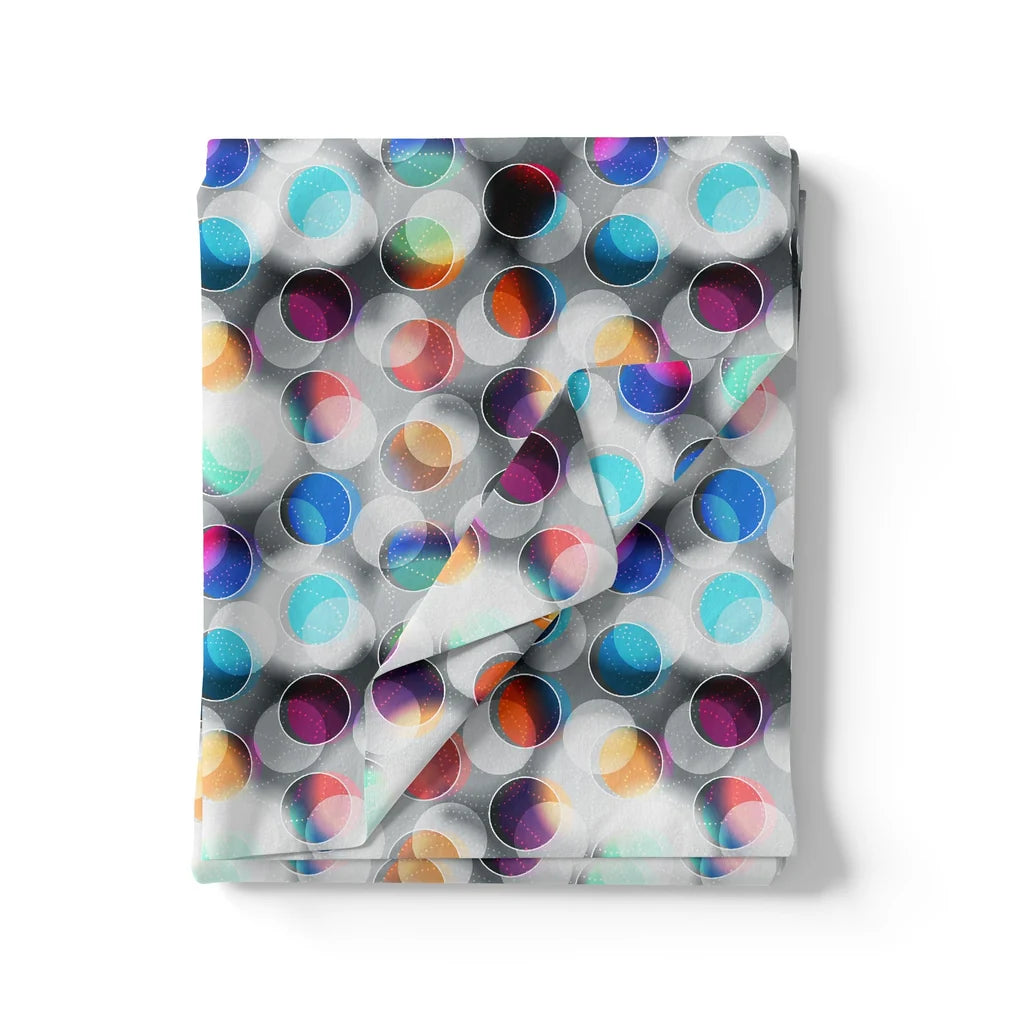 Rainbow Circle With Doted Line Bar Digital Printed Fabric - Silk Crepe – cr 0 ta09659a 110 rainbow circle with doted line bar digital printed fabric silk crepe 3