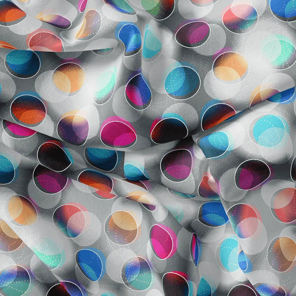 Rainbow Circle With Doted Line Bar Digital Printed Fabric - Silk Crepe – cr 0 ta09659a 110 rainbow circle with doted line bar digital printed fabric silk crepe 4