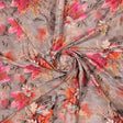 Violet Leaves Bunch Digital Printed Fabric  - Crepe – cr 0 ta7307p4 110 violet leaves bunch digital printed fabric crepe 1