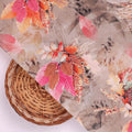 Violet Leaves Bunch Digital Printed Fabric  - Crepe – cr 0 ta7307p4 110 violet leaves bunch digital printed fabric crepe 2