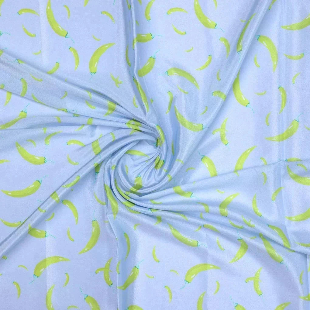 Yellow Mirchi Allover Digital Printed Fabric - Crepe – cr 0 ta7619p1 110 yellow mirchi allover digital printed fabric crepe 1